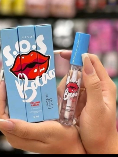 Gloss Labial Sos Bocão Com D - Pantenol - Vivai Cor Branco