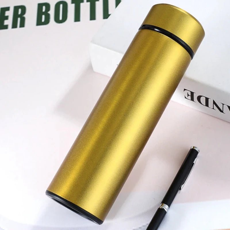 Garrafa Térmica Em Aço Inox Com Termômetro Digital 500ml Led - Prestigio Shop