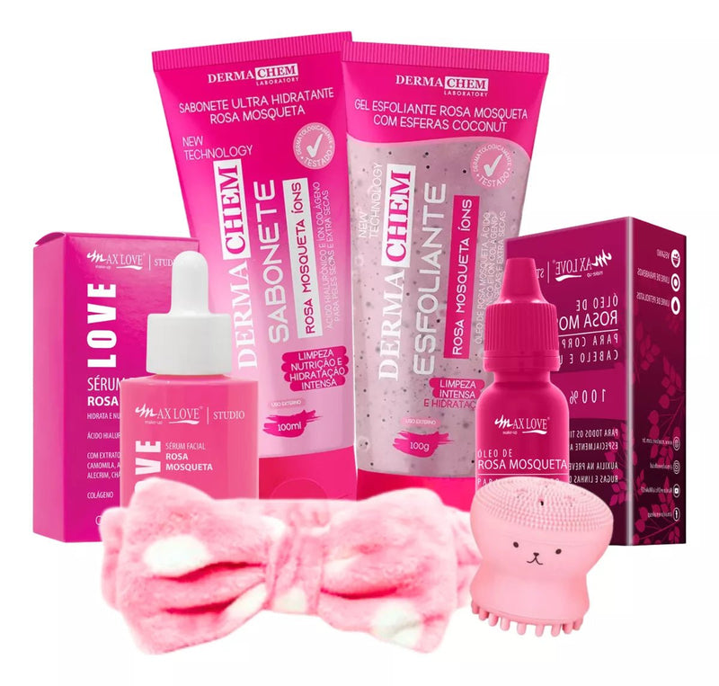 Kit Skin Care Limpeza De Pele Kit Dermachem Rosa Mosqueta - Prestigio Shop