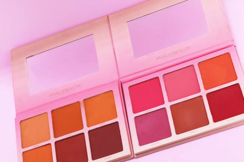 Paleta De Blush Touch 6 Cores Phállebeauty Ph7006 - Prestigio Shop
