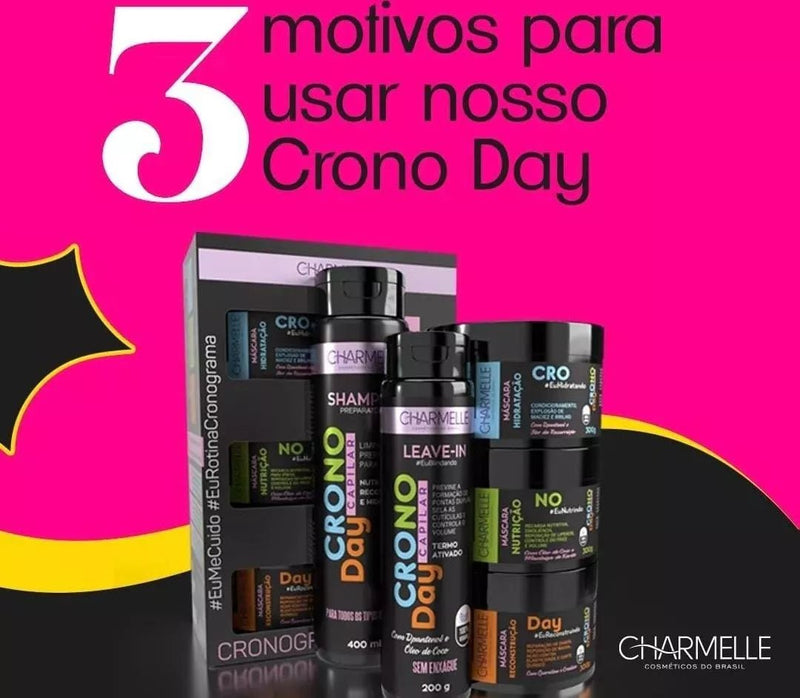 12 Kits Cronoday Cronograma Capilar Charmelle - Prestigio Shop
