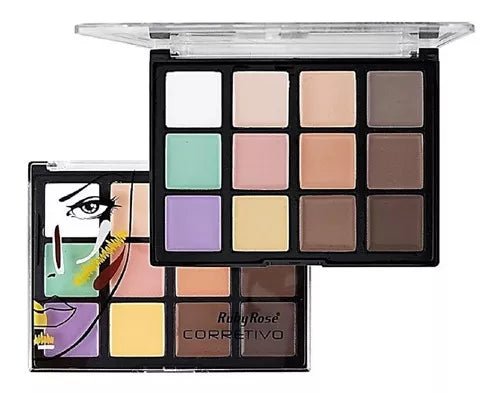 Paleta De Corretivos 12x Cores Dark Ruby Rose Hb - 8087 - Prestigio Shop