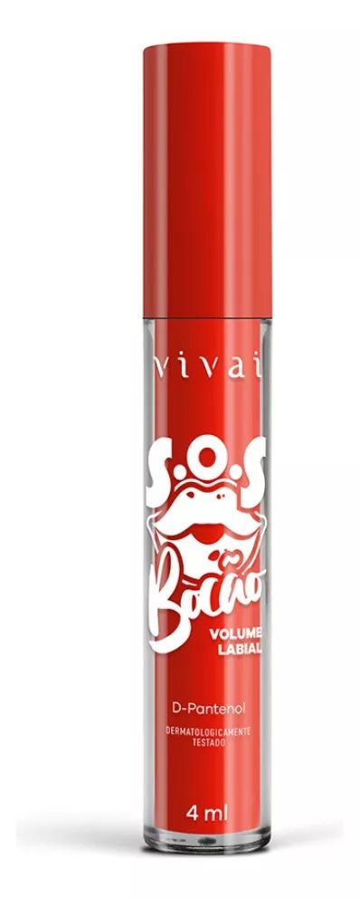 Lip Gloss Volume Labial Sos Bocão Com D - Pantenol Vivai - Prestigio Shop
