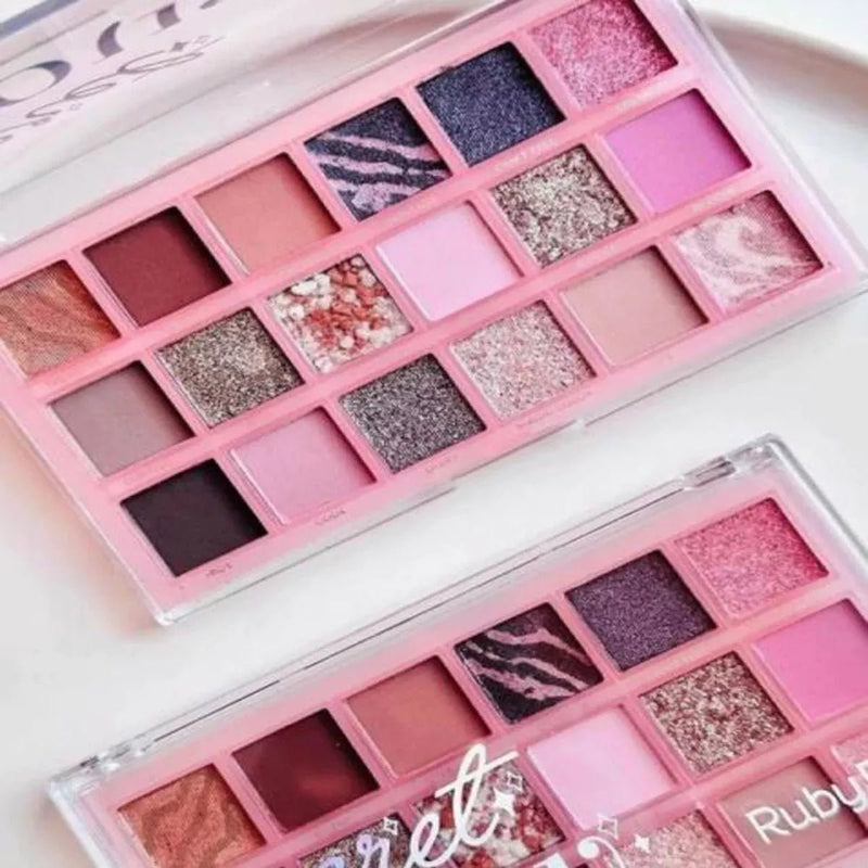 Paleta De Sombras Ruby Rose Secret Glow Matte E Cintilante - Prestigio Shop