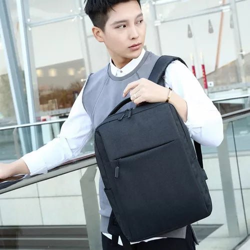 Mochila Masculina Para Notebook Reforçada Bolsa Trabalho Cor Preto - Prestigio Shop