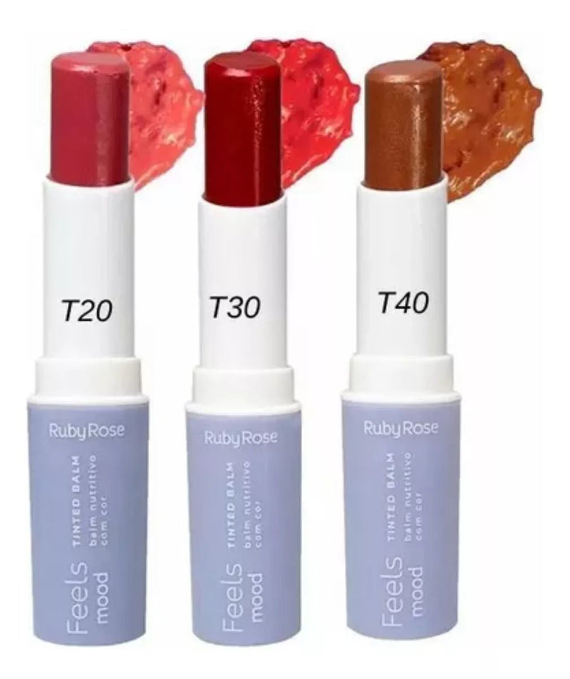 Balm Tint Batom Nutritivo Com Cor Feels Mood Ruby Rose - Prestigio Shop