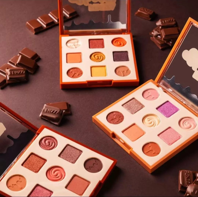Kit 3 Paletas De Sombra Choco Fun - Fenzza - Prestigio Shop