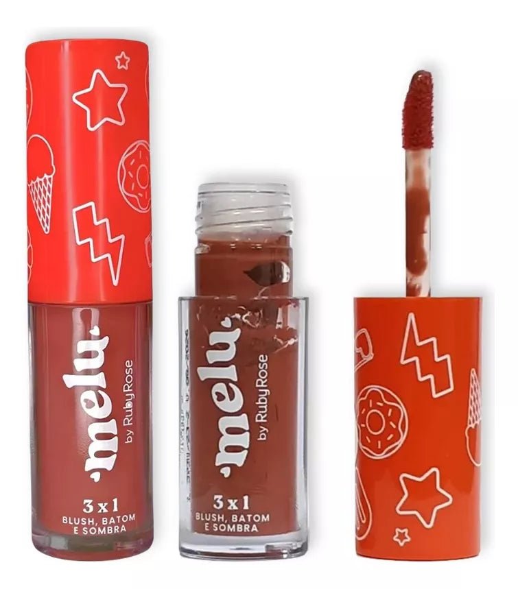Blush Batom E Sombra Da Melu Ruby Rose Multifuncional 3x1 - Prestigio Shop