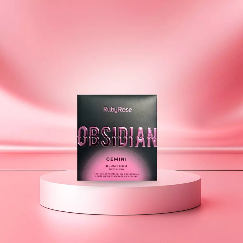 Blush Duo Gemini Obsidian Cremoso Ruby Rose 6 Tons - Prestigio Shop