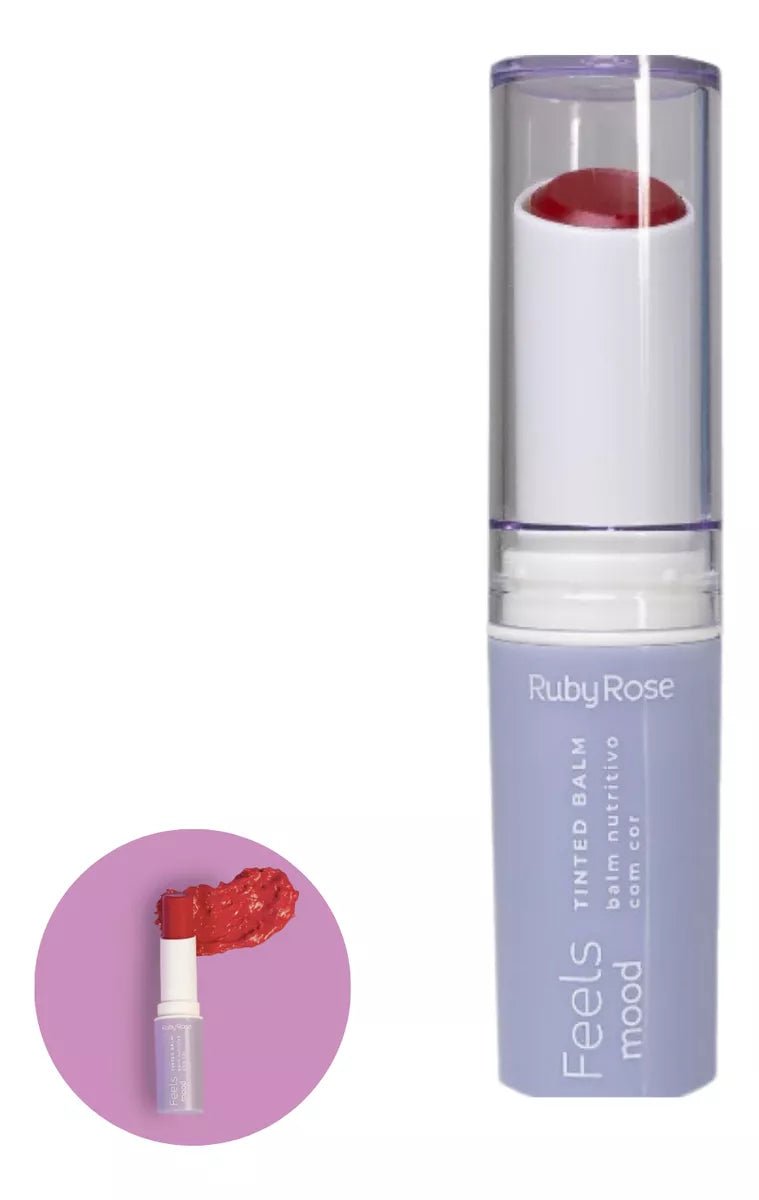 Balm Tint Batom Nutritivo Com Cor Feels Mood Ruby Rose - Prestigio Shop