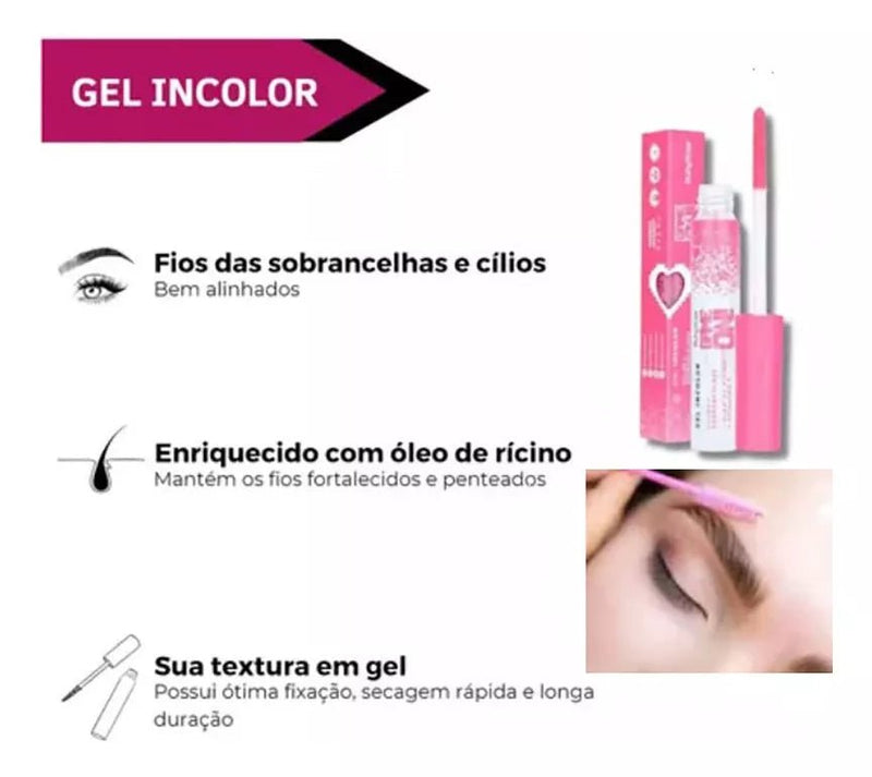 Gel Incolor Para Cílios E Sobrancelhas Game On - Ruby Rose - Prestigio Shop