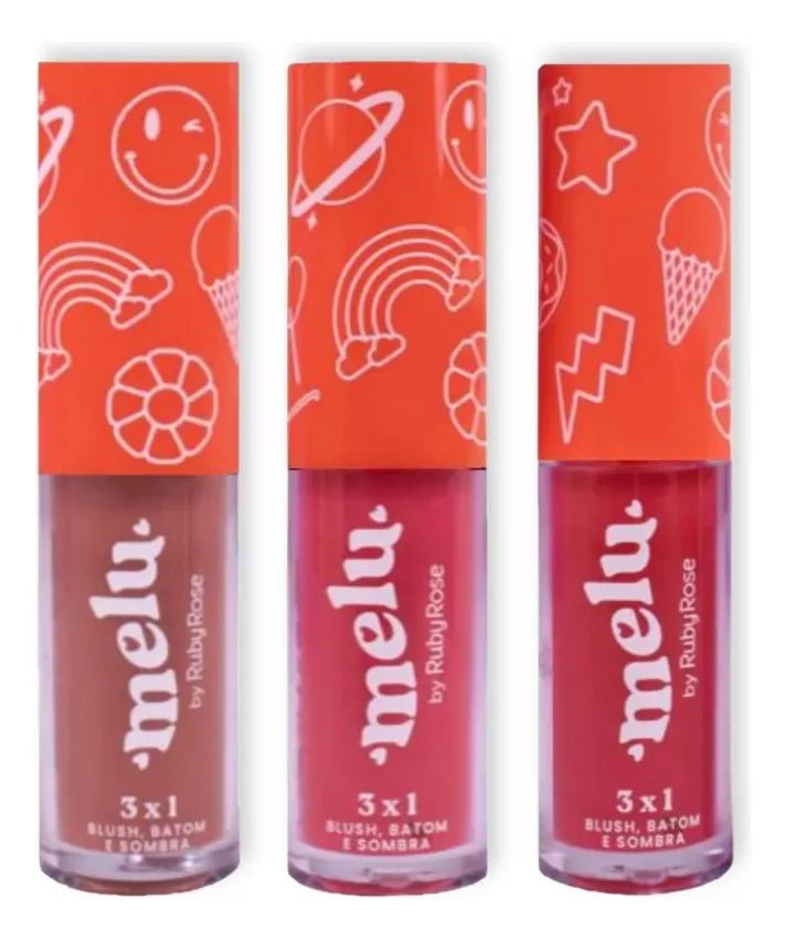 Blush Batom E Sombra Da Melu Ruby Rose Multifuncional 3x1 - Prestigio Shop