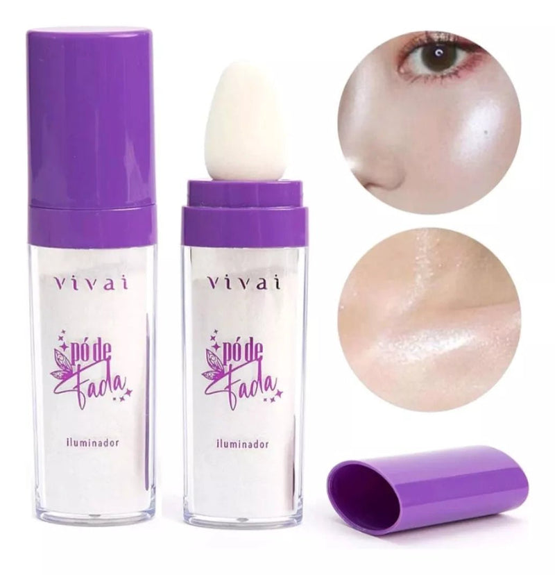 Iluminador Facial Pó De Fada Com Aplicador Vivai - Prestigio Shop