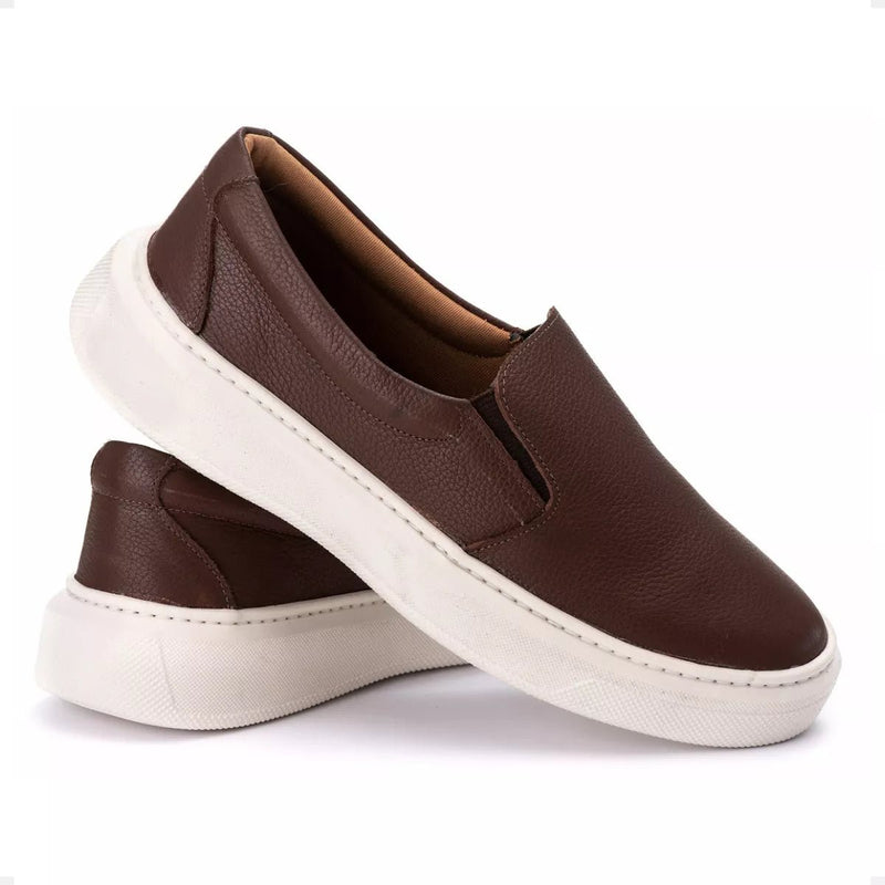 Tenis Iate Sapatenis Couro Legitimo Slip On Polo Iate - Prestigio Shop