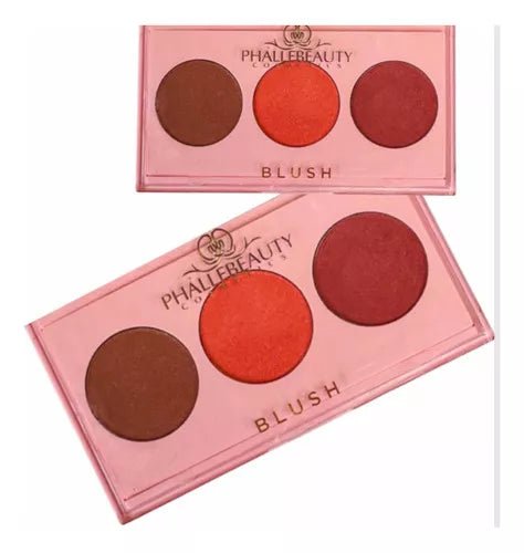 Paleta Trio De Blush Facial Phállebeauty Cor do blush Três Cores - Prestigio Shop