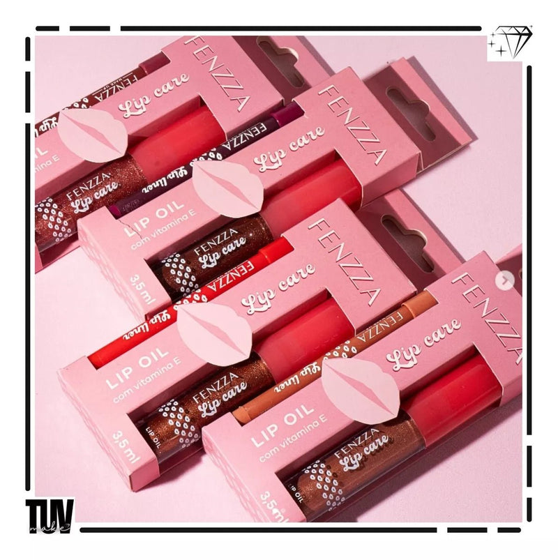 Kit Batom Gloss Lip Oil Contorno Labial Fenzza Cores - Prestigio Shop