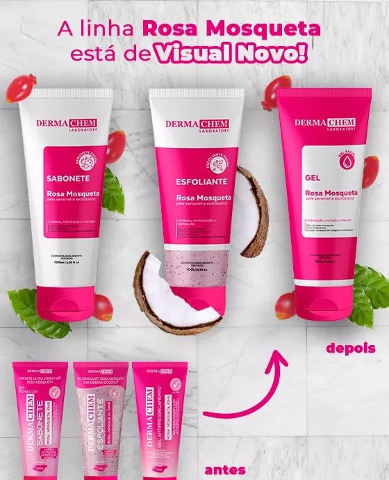 Kit Skin Care Limpeza De Pele Kit Dermachem Rosa Mosqueta - Prestigio Shop