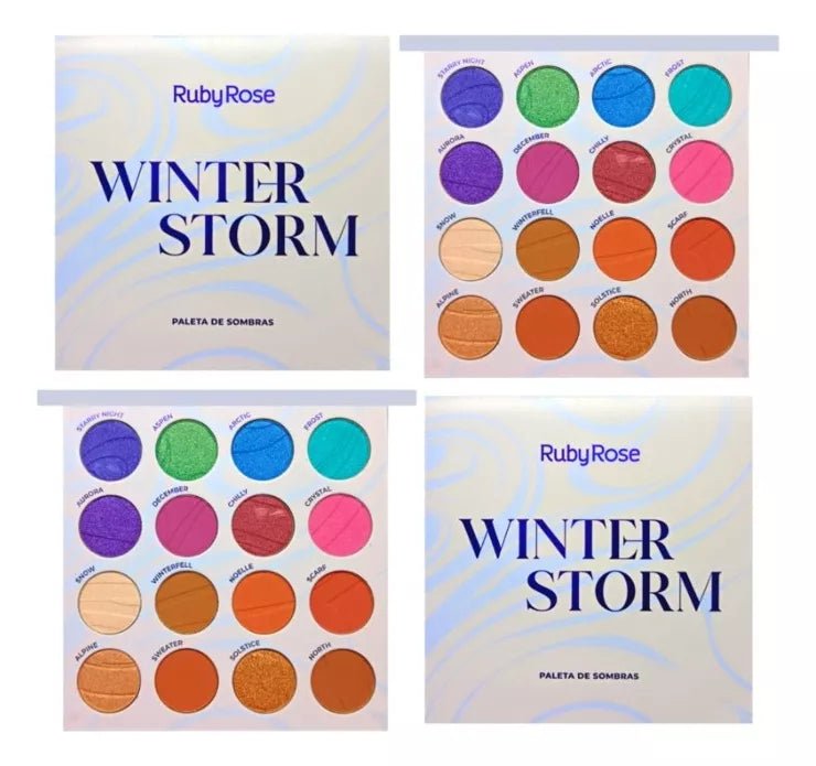 Paleta De Sombras Ruby Rose Winter Storm 3,2g - Prestigio Shop