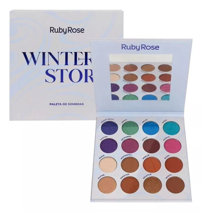 Paleta De Sombras Ruby Rose Winter Storm 3,2g - Prestigio Shop