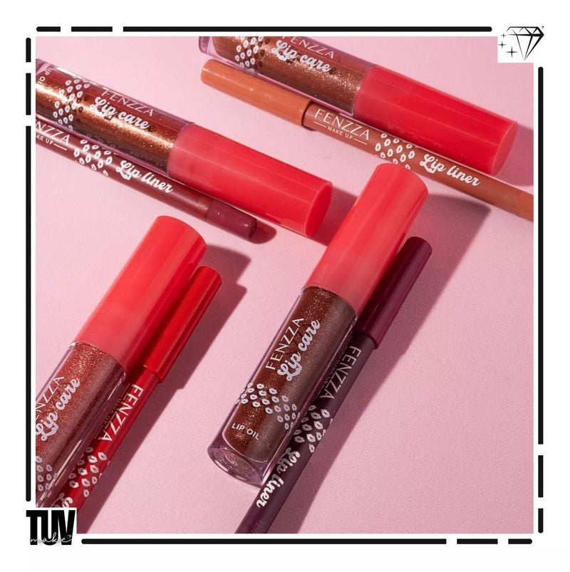 Kit Batom Gloss Lip Oil Contorno Labial Fenzza Cores - Prestigio Shop