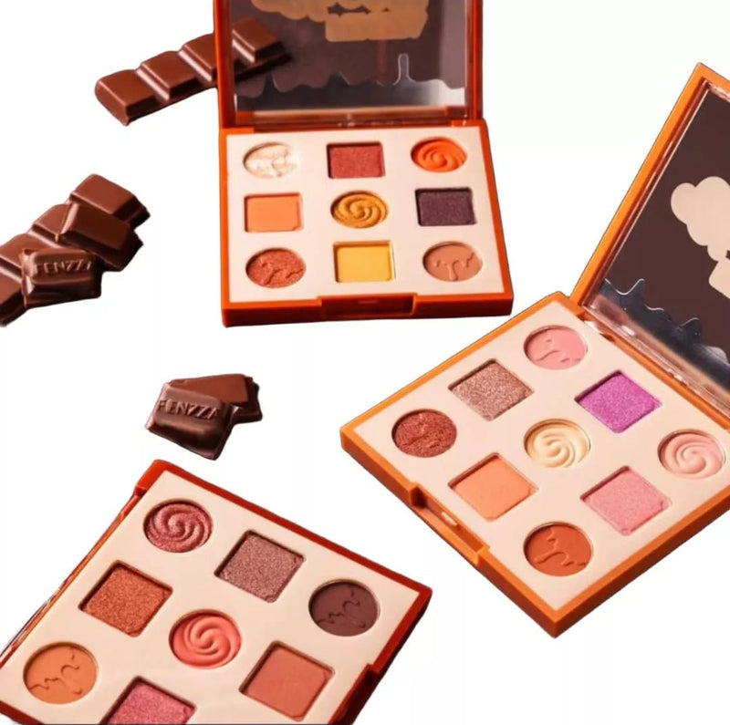 Kit 3 Paletas De Sombra Choco Fun - Fenzza - Prestigio Shop