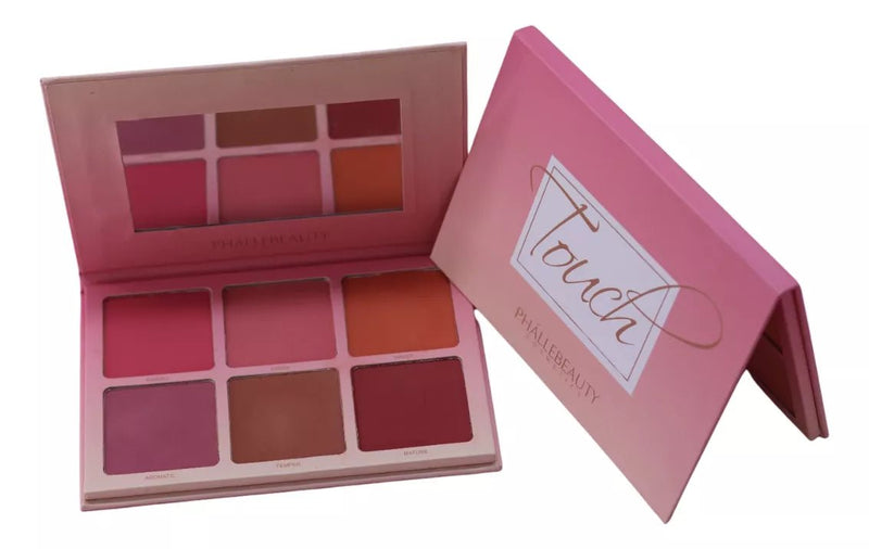 Paleta De Blush Touch 6 Cores Phállebeauty Ph7006 - Prestigio Shop