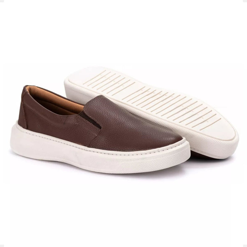 Tenis Iate Sapatenis Couro Legitimo Slip On Polo Iate - Prestigio Shop