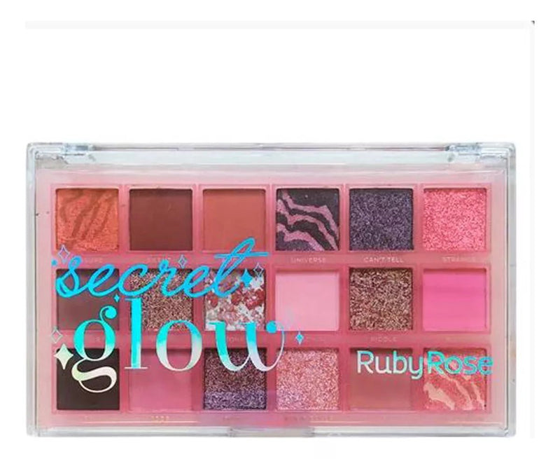 Paleta De Sombras Ruby Rose Secret Glow Matte E Cintilante - Prestigio Shop