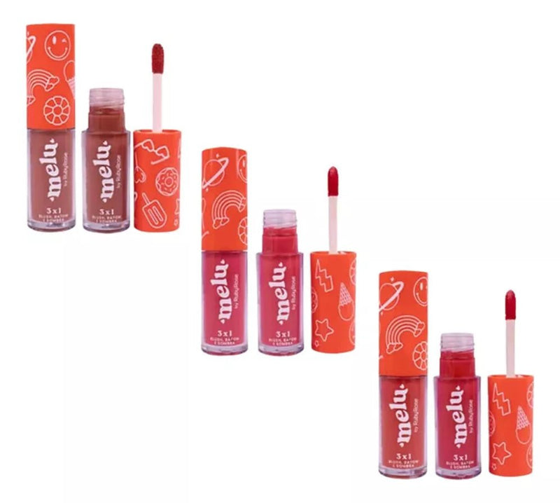 Blush Batom E Sombra Da Melu Ruby Rose Multifuncional 3x1 - Prestigio Shop