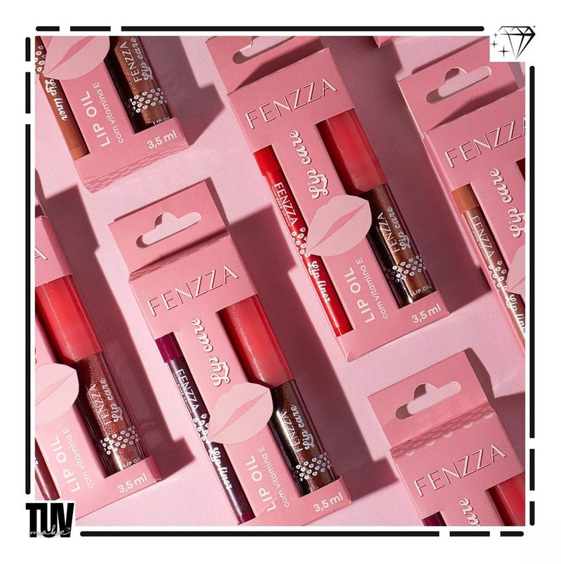 Kit Batom Gloss Lip Oil Contorno Labial Fenzza Cores - Prestigio Shop