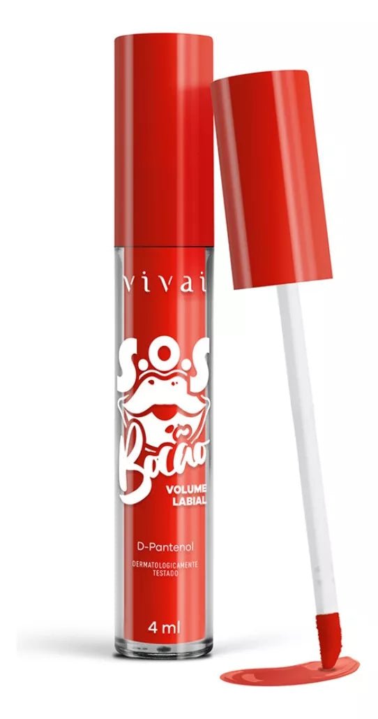 Lip Gloss Volume Labial Sos Bocão Com D - Pantenol Vivai - Prestigio Shop