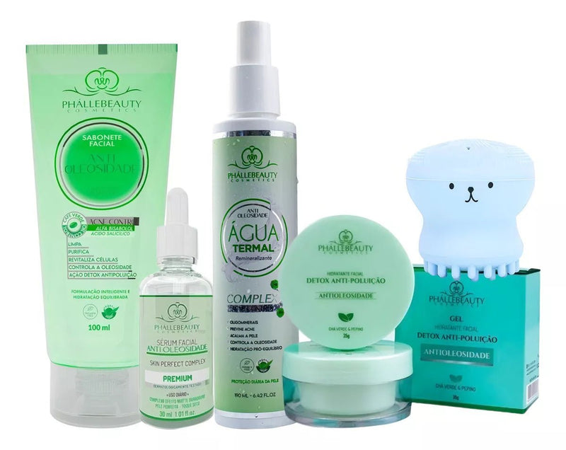 Kit Skincare Completo Pele Oleosa Limpeza De Pele Facial - Prestigio Shop