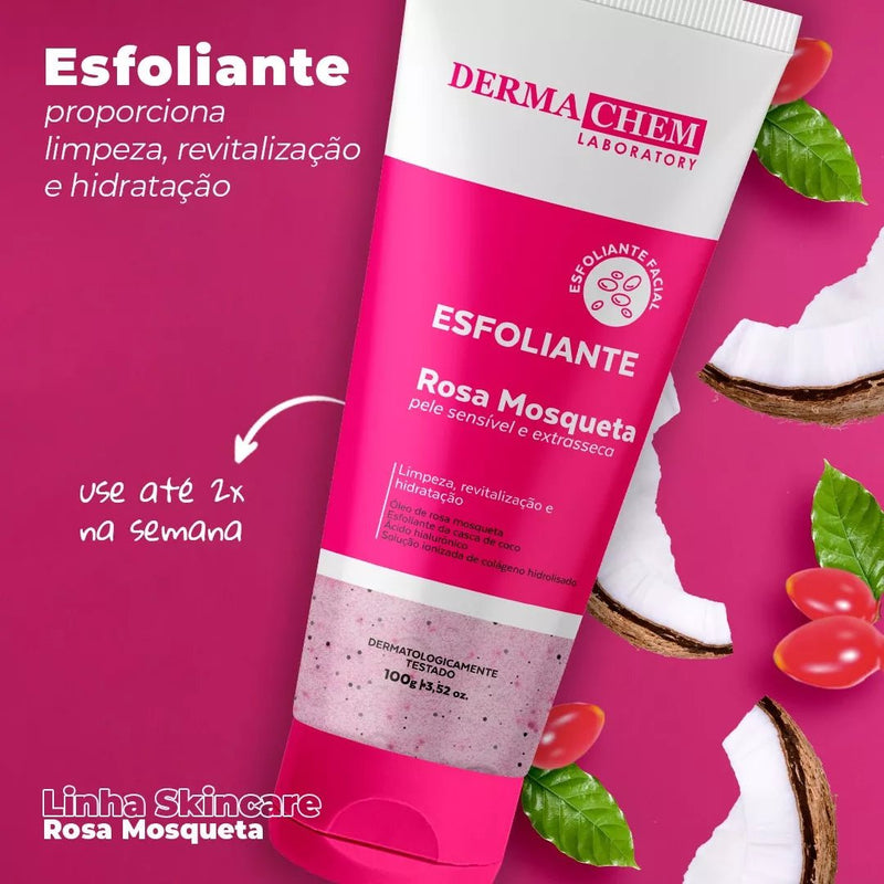 Kit Skin Care Limpeza De Pele Kit Dermachem Rosa Mosqueta - Prestigio Shop