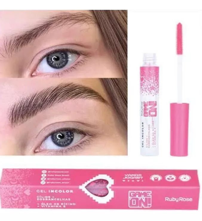 Gel Incolor Para Cílios E Sobrancelhas Game On - Ruby Rose - Prestigio Shop