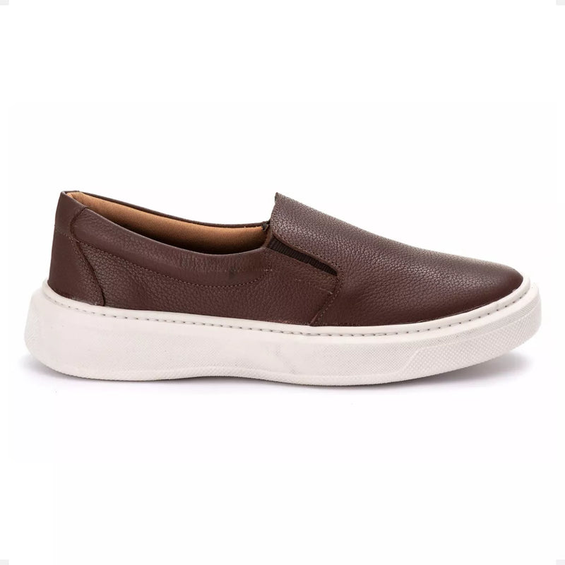 Tenis Iate Sapatenis Couro Legitimo Slip On Polo Iate - Prestigio Shop