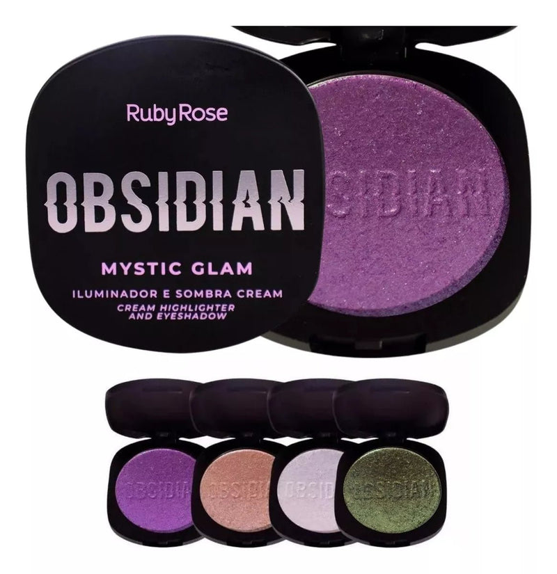 Iluminador E Sombra Cream Mystic Glam Obsidian Ruby Rose - Prestigio Shop