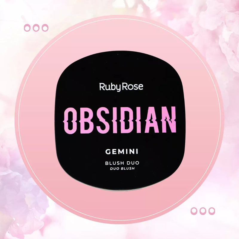Blush Duo Gemini Obsidian Cremoso Ruby Rose 6 Tons - Prestigio Shop