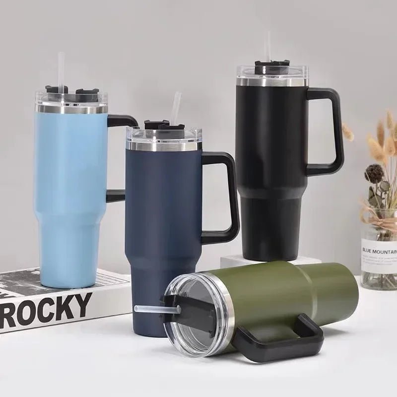 garrafa portátil de água café grande capacidade viagem bpa livre caneca térmica - Prestigio Shop