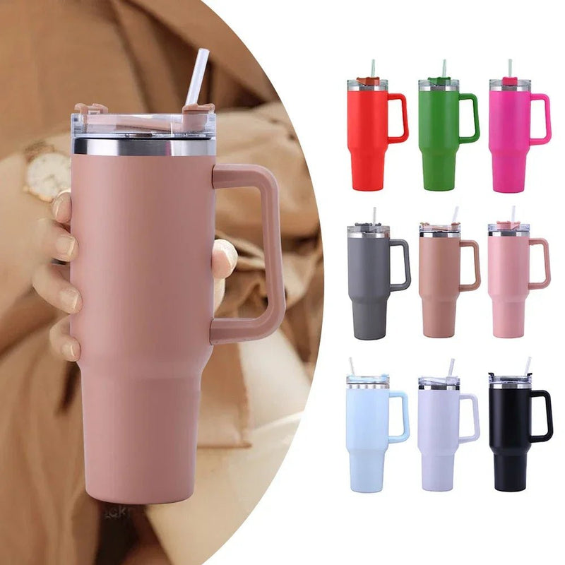 garrafa portátil de água café grande capacidade viagem bpa livre caneca térmica - Prestigio Shop
