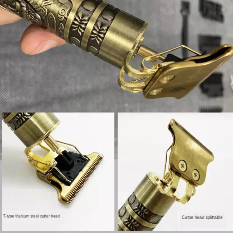 ALFA Máquina De Cortar Cabelo Parágrafo Barba Masculina Designer Aleatório Elétrico Profissional - Prestigio Shop