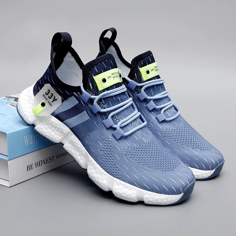 Sapatos masculinos de verão respirável clássico tênis de corrida ao ar livre leve e confortável tênis de luxo sapatos esportivos 46 - Prestigio Shop