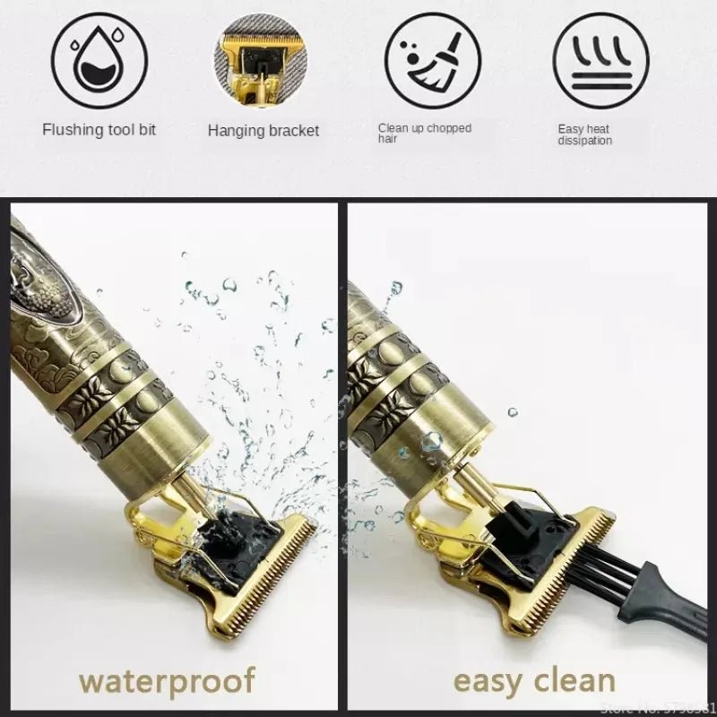 ALFA Máquina De Cortar Cabelo Parágrafo Barba Masculina Designer Aleatório Elétrico Profissional - Prestigio Shop