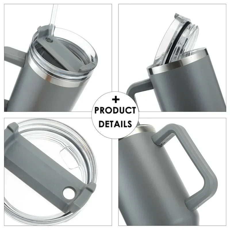 garrafa portátil de água café grande capacidade viagem bpa livre caneca térmica - Prestigio Shop