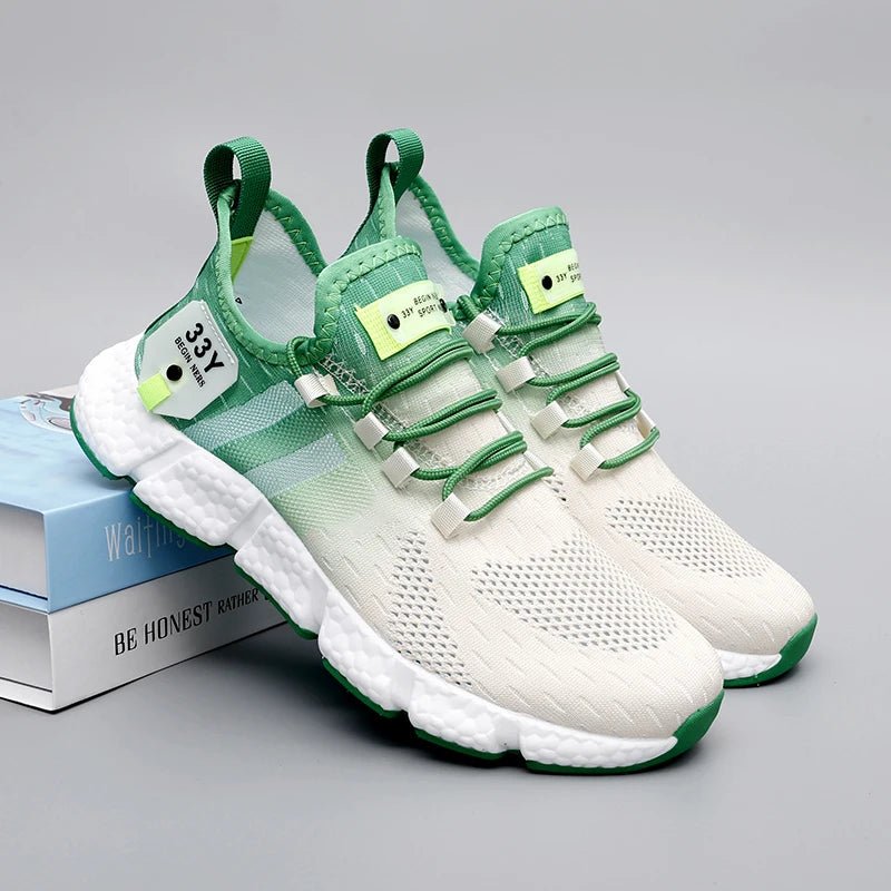 Sapatos masculinos de verão respirável clássico tênis de corrida ao ar livre leve e confortável tênis de luxo sapatos esportivos 46 - Prestigio Shop