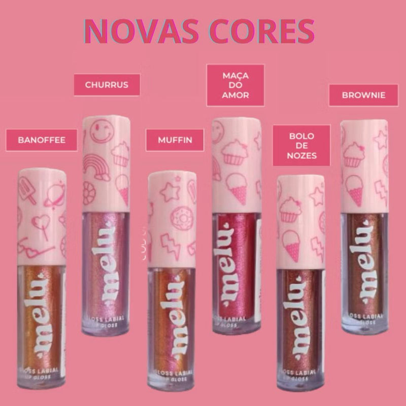 Melu Best Lip Gloss by Ruby Rose - Efeito Glitter, Brilho Intenso e Hidratação para Lábios Perfeitos