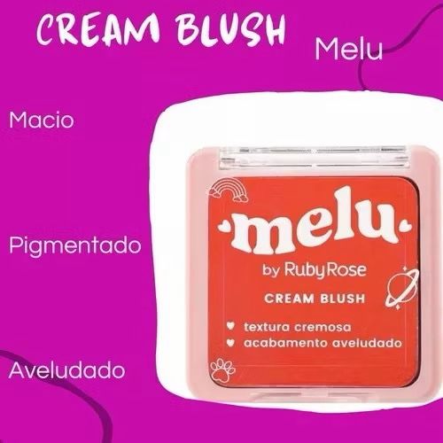 Cream blush textura cremosa aspecto corado acabamento aveludado alta pigmentação 9g - Prestigio Shop
