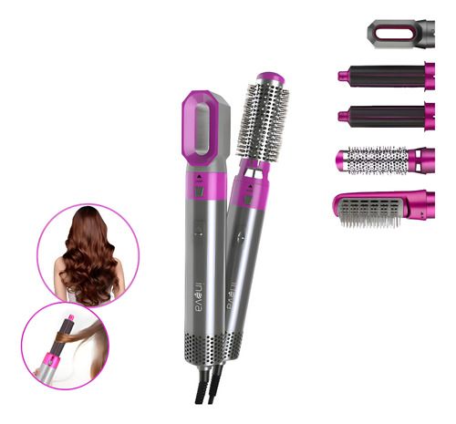 Escova Secador De Cabelo 5 Em 1 Multifuncional Ar Quente - Prestigio Shop