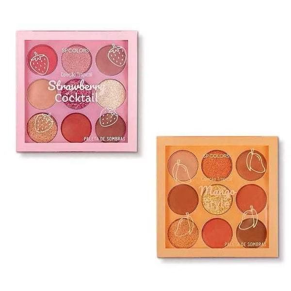 Paleta de Sombras Coleção Tropical - SP COLORS - 9 cores! - Prestigio Shop