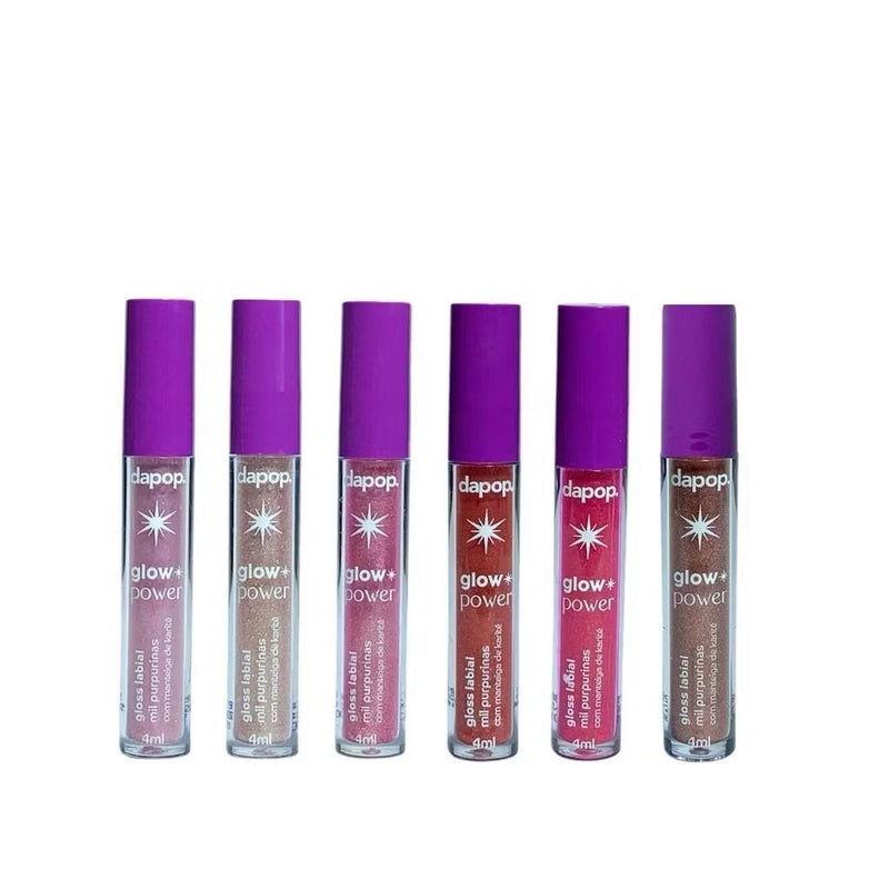 Gloss Labial Glow Power Mil Purpurinas - Dapop - Prestigio Shop